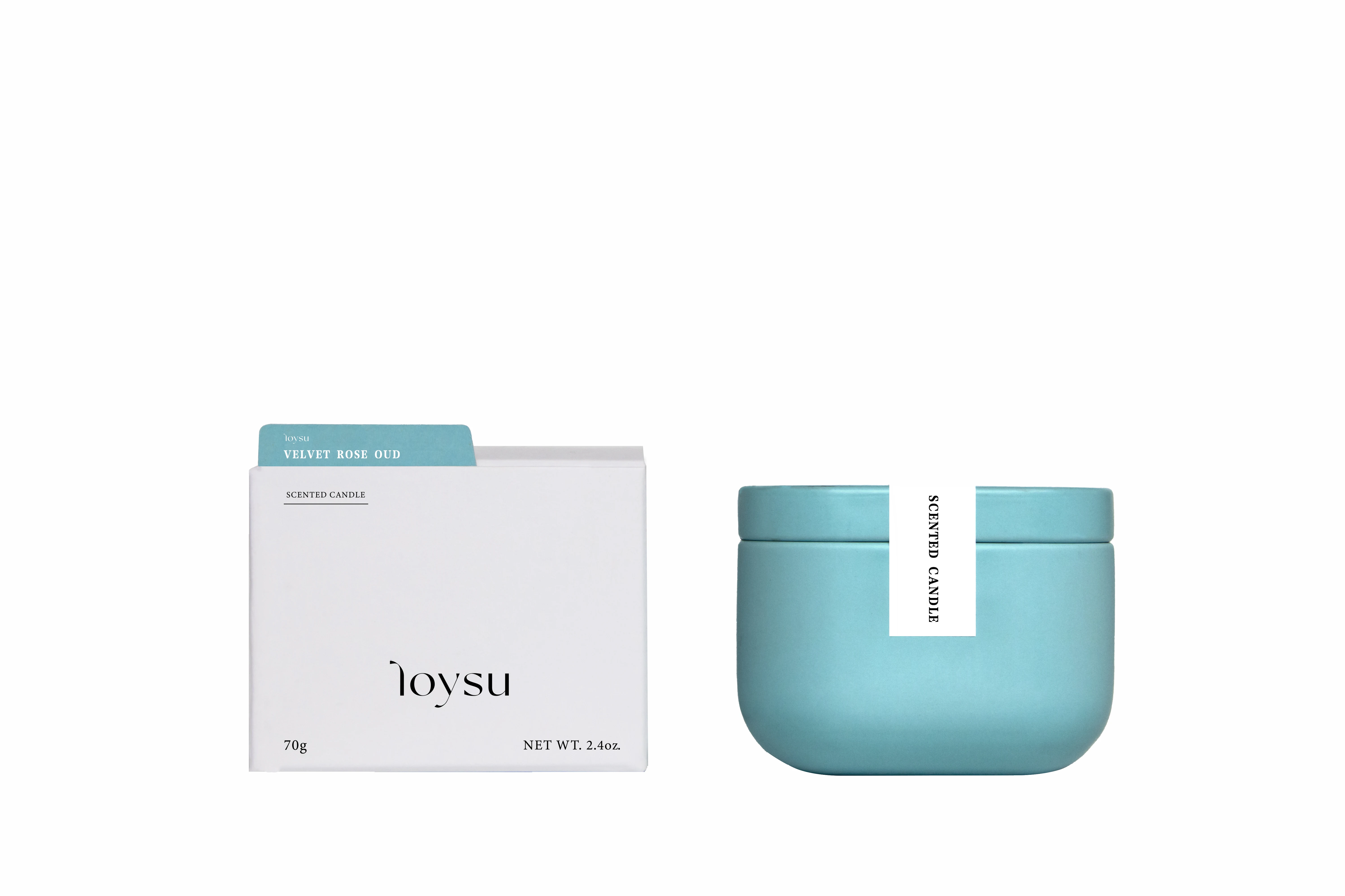 Loysu Cube Sugar Soy Wax 70g Scented Candle with Velvet Rose Oud Floral Scent Aroma Fragrance for Home Hotel Restaurant Gift