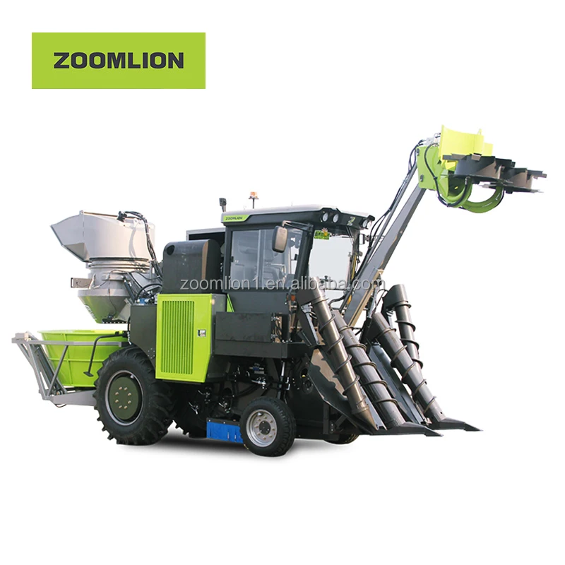 Zoomlion 190HP AC60B Hopper Type Cut-off Wheeled sugarcane harvester