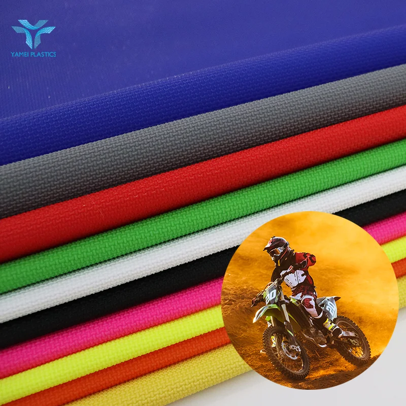 Manufacturer Customization Multicolor Dirt Bike Seat Cover Surface Protector Faux Synthetic Leather PVC Leather for Motorcycles