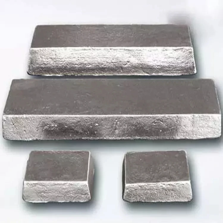 China Manufacturer Special Hot Sale Customized Silver Color Security Pure 99.9% Antimony Ingot