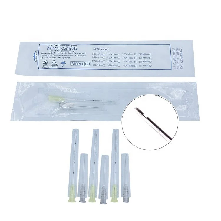 
Dental Health Material Washing Needle Blunt Irrigation Cannula Needles 25G-25MM 