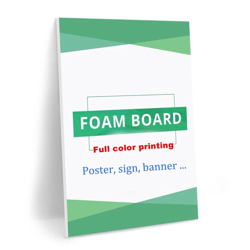 PVC Foam Board Prints, full color UV printing PVC Foam Board signs, custom UV printed PVC Foam Board poster banner signage