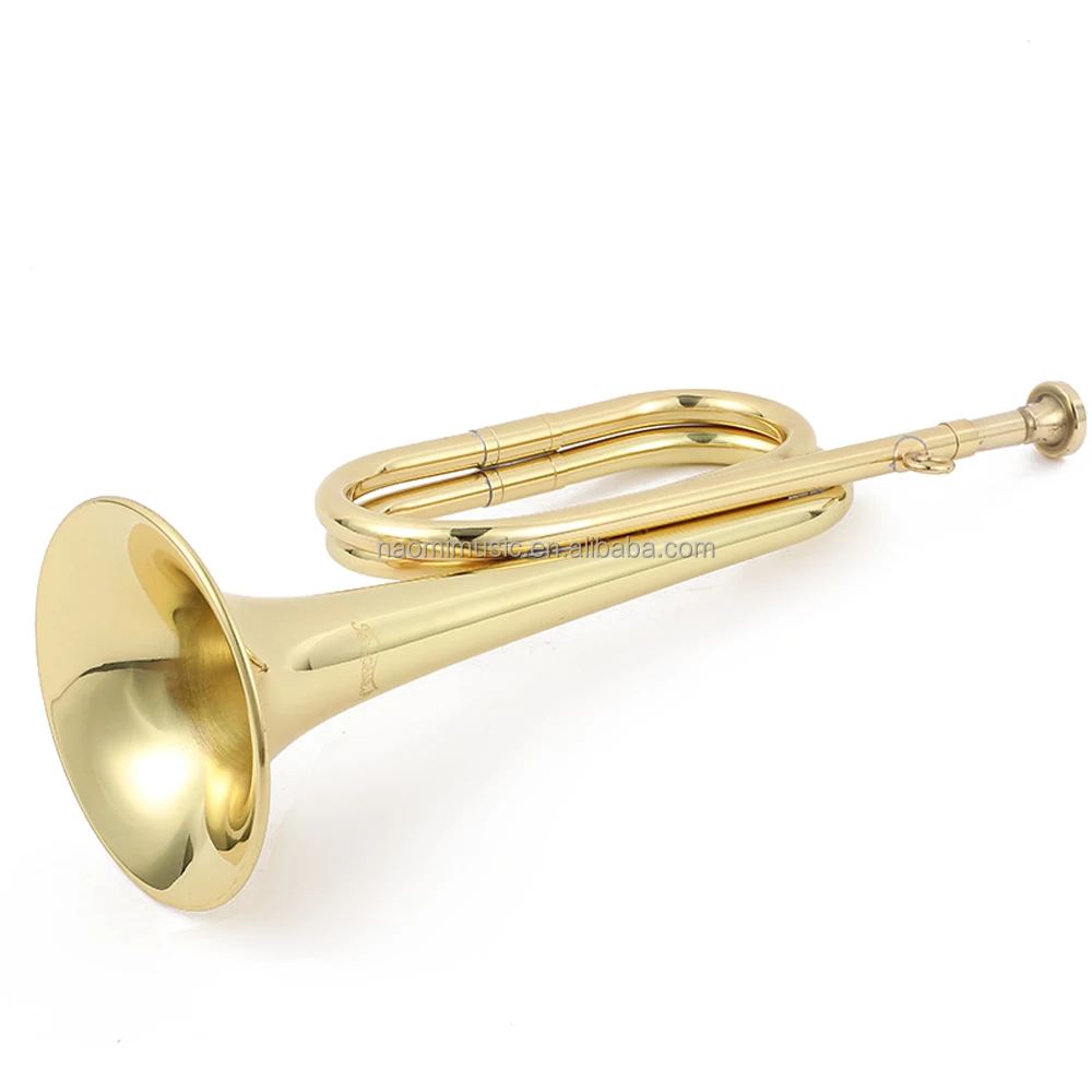 310mm Trumpet Copper Bugle Retro Brass Trumpet Exquisite Practical Musical Instrument for School Students Practice