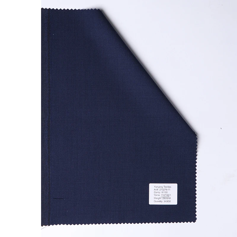 Classical Wool Serge All Wool Fabric Merino Wool Twill Fabric  Black Suiting Fabric