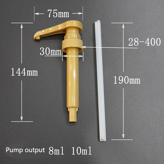 Shanghai Linlang Coffee Syrup Pump Dispenser 28-400 38-400 38-410 5 Cc 8 Cc 10 Cc Syrup Pump for Bottle Syrup Dispenser Pump