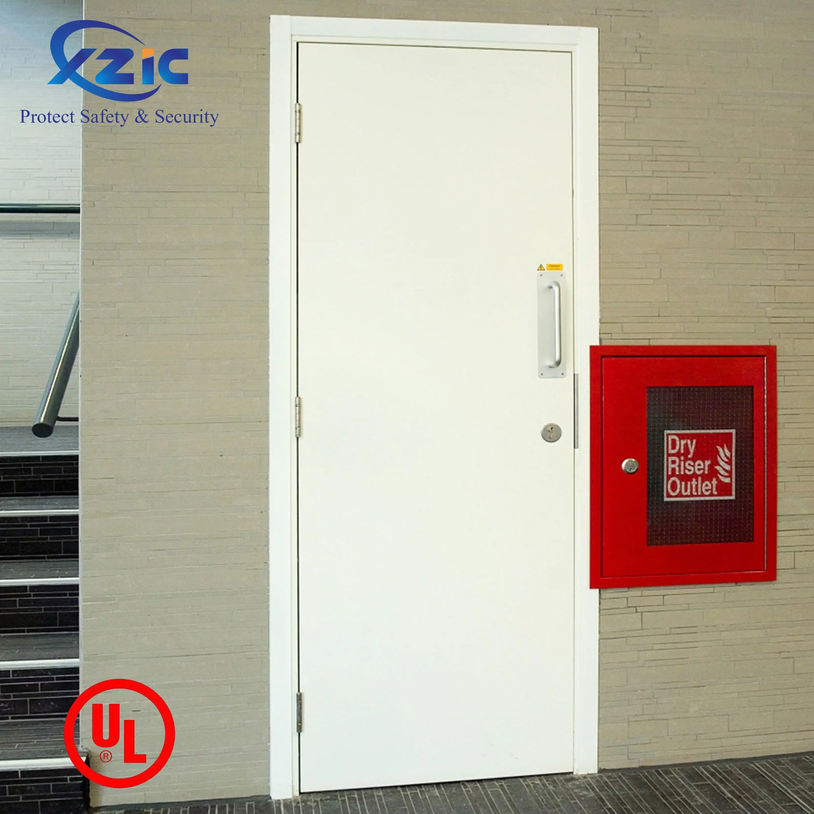 UL certificated fire proof door 180mins Fire Proof Heat Resistance Steel Door