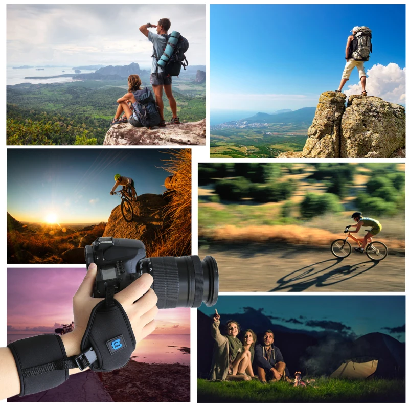 Высокое качество оптовая продажа OEM индивидуальный PULUZ Мягкий неопреновый ремешок для запястья с винтовой пластиковой пластиной SLR/DSLR-камер