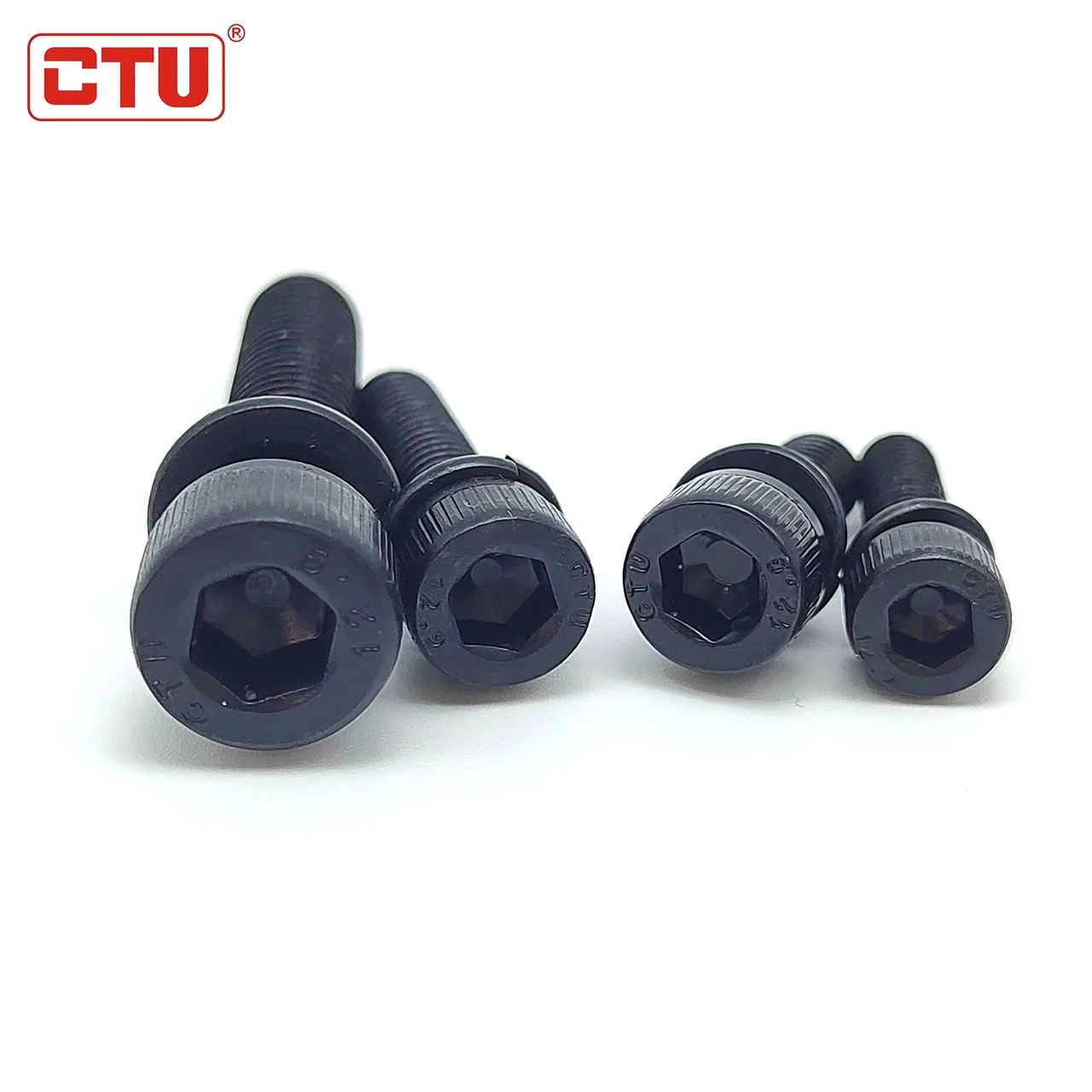 DIN912 factory price alloy steel high grade hex socket cap screw 12.9  combination spring fastener