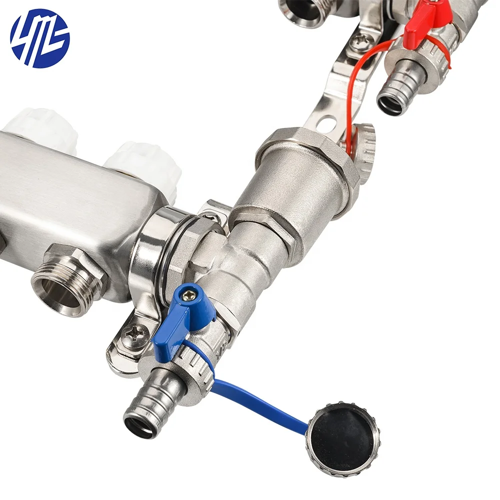 Stainless Steel Manifold For Water Pipe Underfloor Heating Mixing Valve