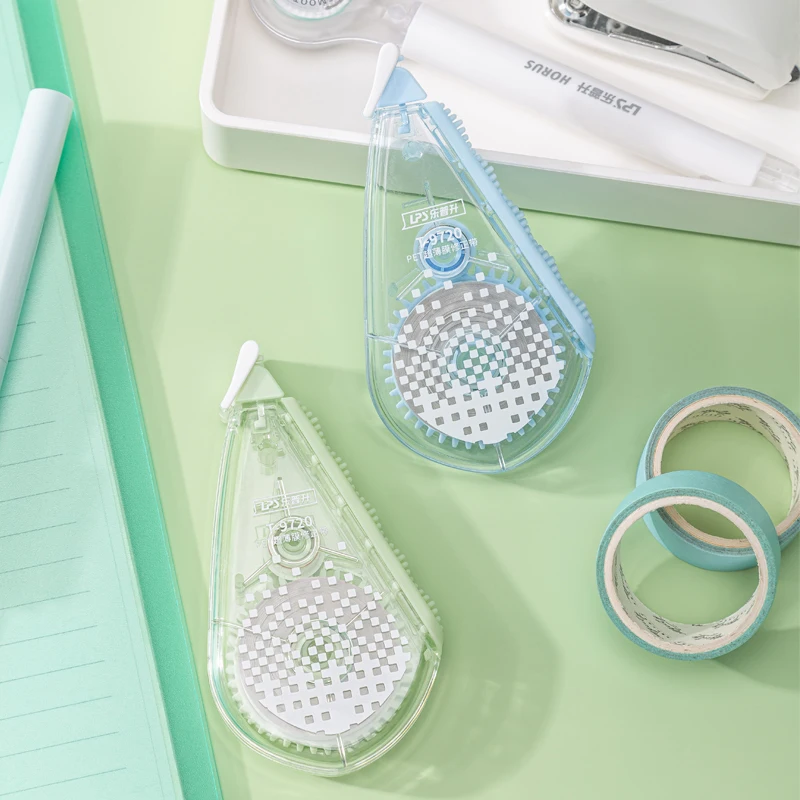 New Arrival Whiteout Tape With Decompression Massage Granules Grip Plastic Correction Tape 12m