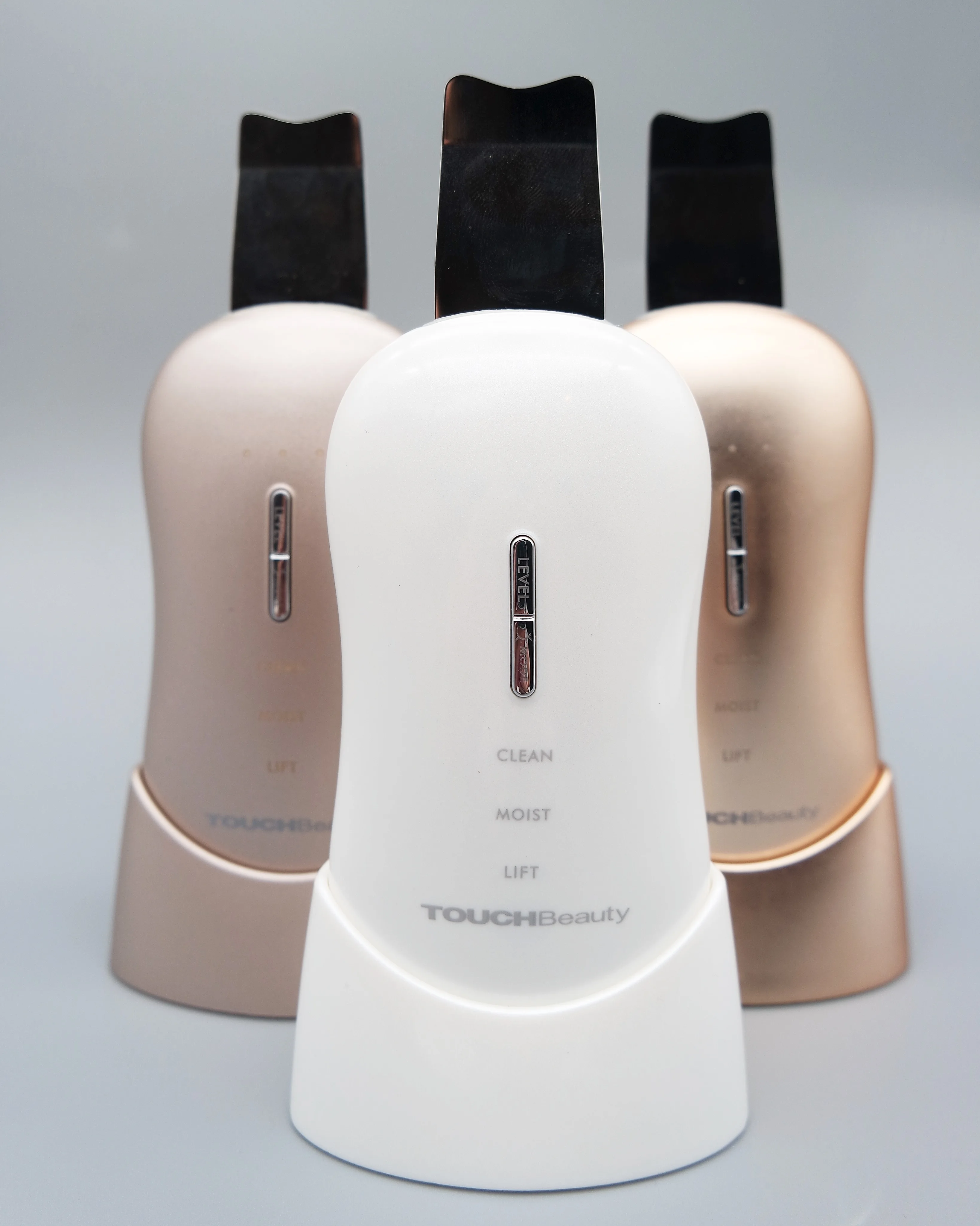 TOUCHBeauty Ultrasonic scrubber handheld skin spatula device electric beauty skin rejuvenation device negative ion face lifting