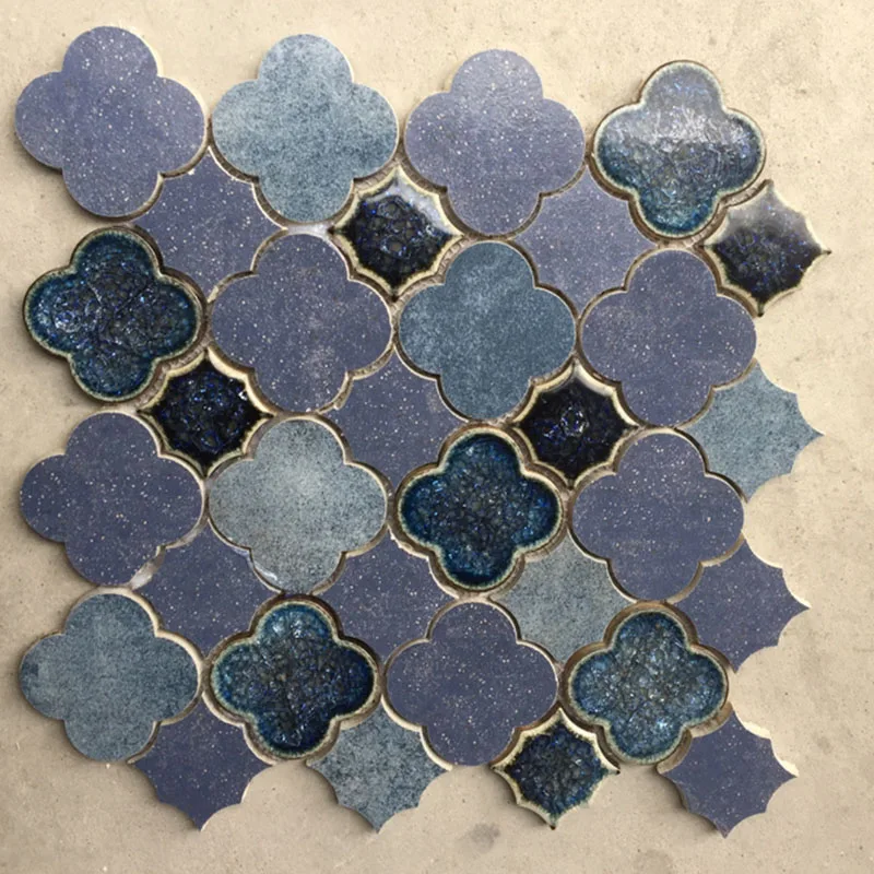 Керамическая Кирпичная Печь ручной работы, мозаика, четырехлистный клевер, фарфор