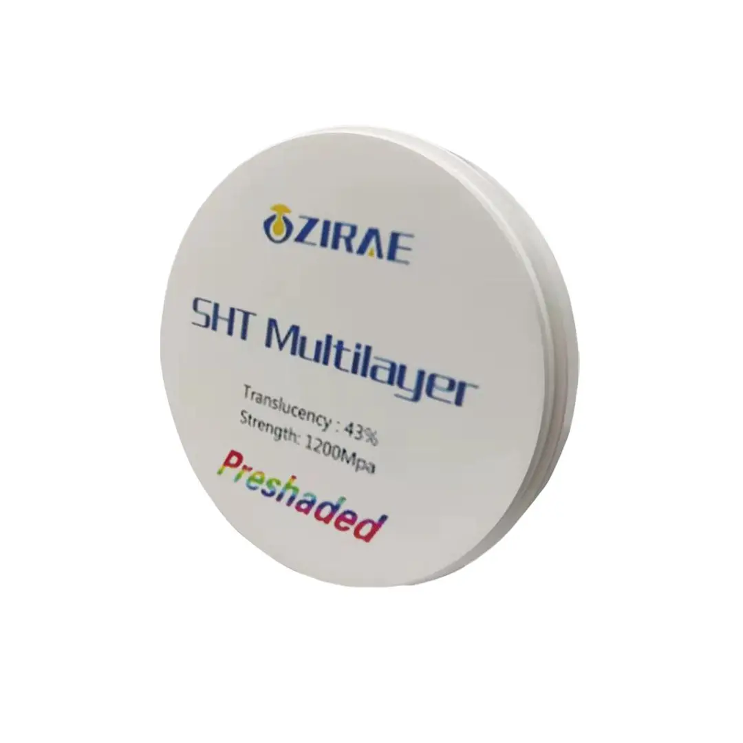CE approved  SHT  zirconia dental block/ zirconia blank disk for CAD CAM Open system
