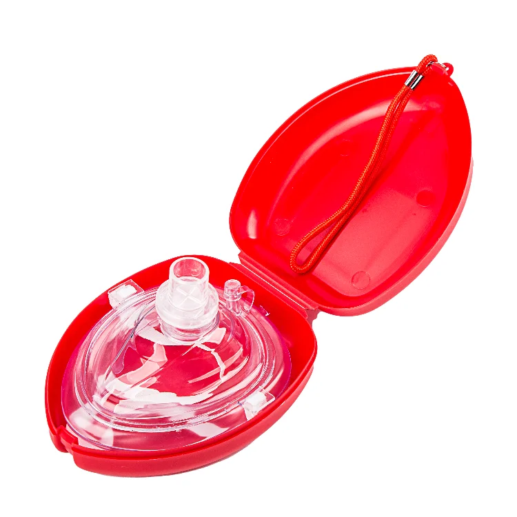 Emergency custom logo rescue CPR Pockets Resuscitator Rescue Mask with hard case