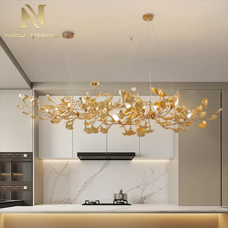 Custom Project Indoor Decoration Villa Hotel Lobby Chandelier Modern LED Pendant Light