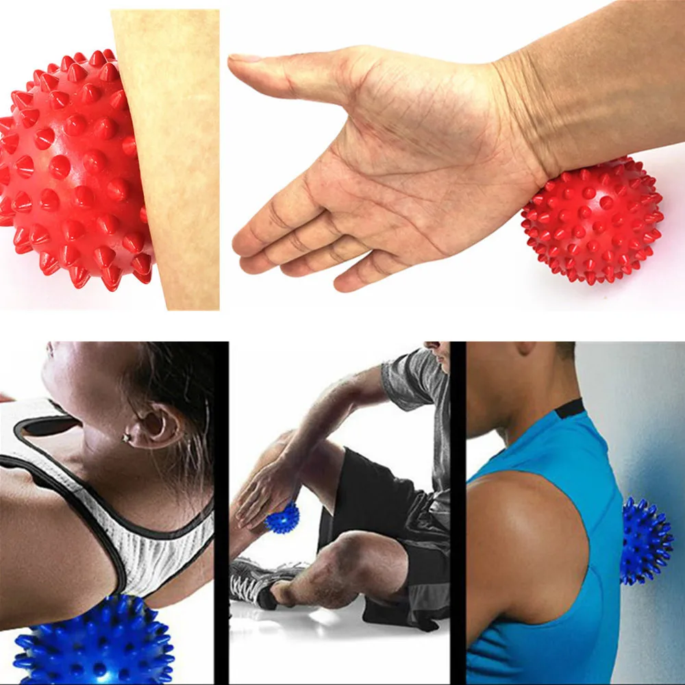 7.5cm/8/9cm PVC Massage Ball Hedgehog Ball  Muscle Relax Fitness Balls Pilates Yoga Roller Body Relief Stress