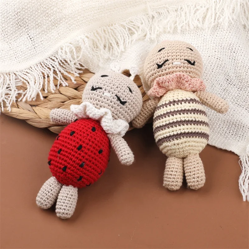 Hand Made Diy Amigurumi Plush Custom Doll Stuffed Bear Rabbit Baby Crochet Animal Knit Toy