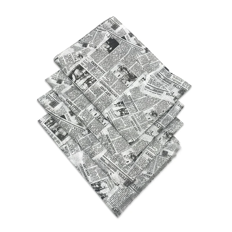 
Printing Copy Paper English Newspaper Stock 17g Tissue Gift Wrapping Wet Proof Printing Paper 