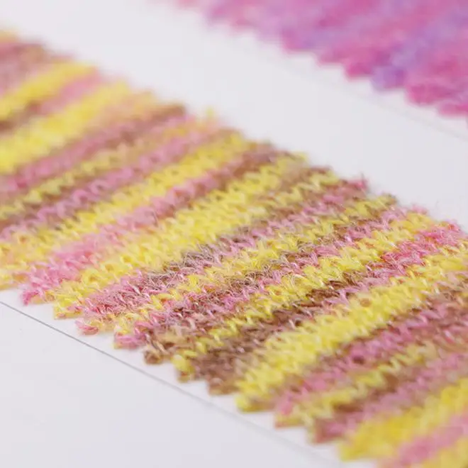 Xinglin15Nm colorful mohair 15% acrylic 45% nylon 30% polyester 10% wool Mohair like blend yarn  for sweaters knitting