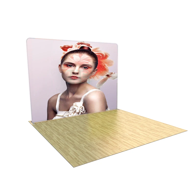 Backdrop Banner Tension Fabric 10X10 Trade Show Aluminium Exhibition Stall For Display