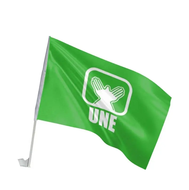 Huiyi Cheap Custom Small Car Flag Private Customization Election Advertisement Party Campaign Promotion Car Window Flag Banners