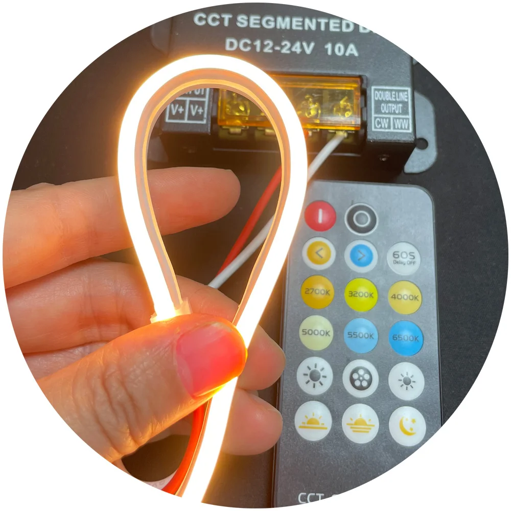 Сверхтонкий силиконовый неоновый светильник 5 см