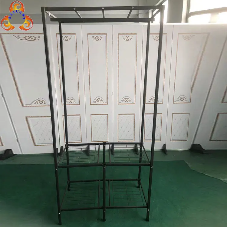 Home Portable Easy Assembly Foldable Fabric Wardrobe Closet Movable Wardrobe