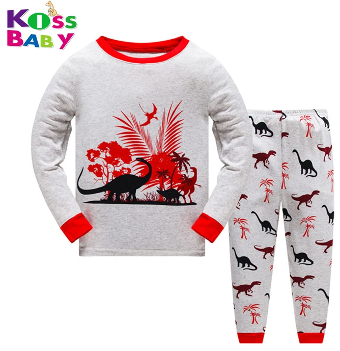 2-7Y Best selling kids cartoon pajamas boys and girls animal onesie children pajamas