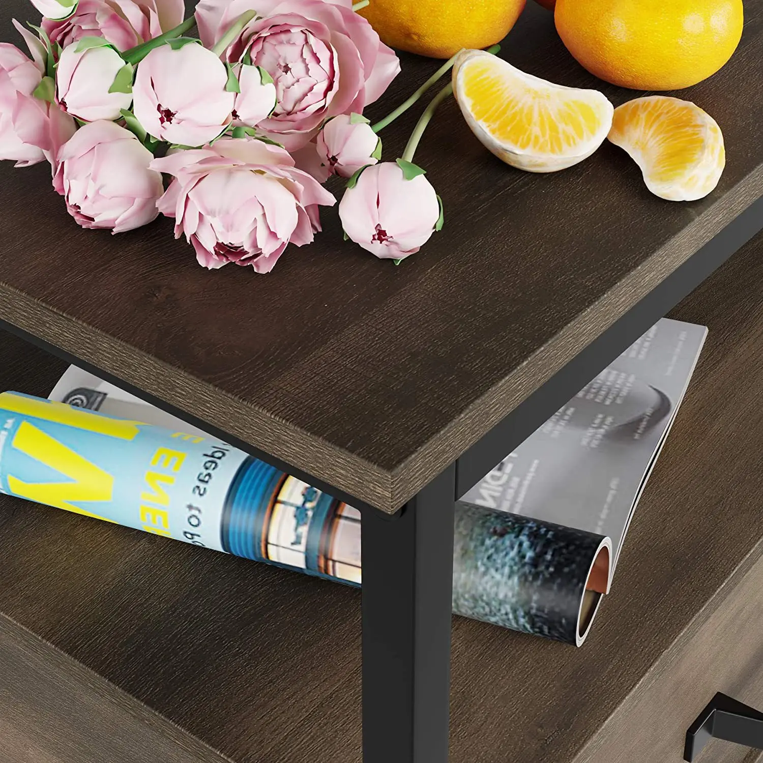 Simple coffee table with drawers
