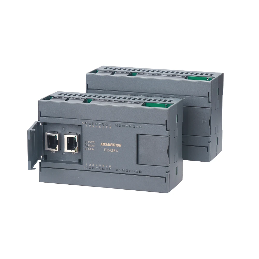 Dual Ethernet EtherCAT bus remote distributed IO current and voltage analog industrial module EC2-IO8R-A EC2-IO16R/T