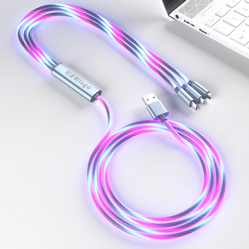 Original usb fast mobile charging cable custom logo power data cellphone accessories 3 in 1 usb cable