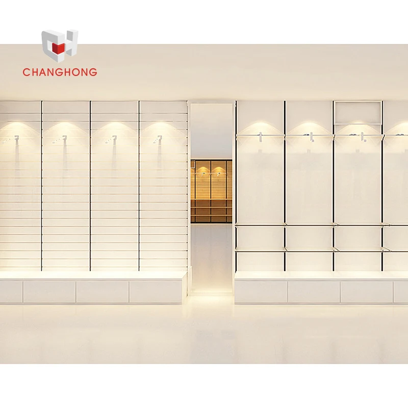 Современная розничная торговля, магазин одежды, отделка интерьера, розничная продажа нижнего белья, витрина, Настенная одежда