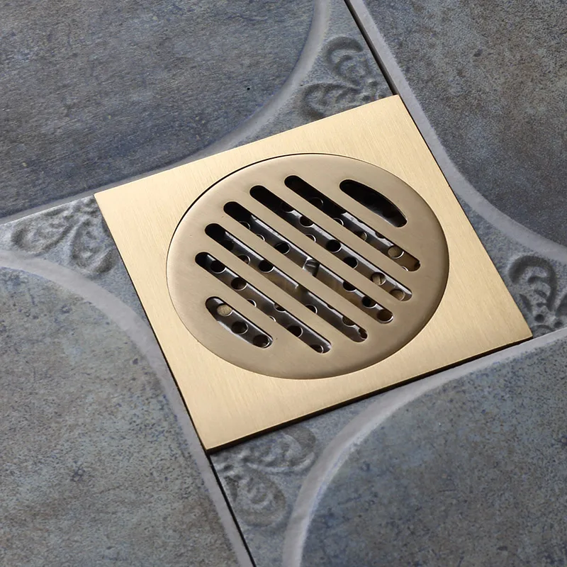 Hot selling brass bathroom antique floor drain copper shower drainer bath floor drain cover