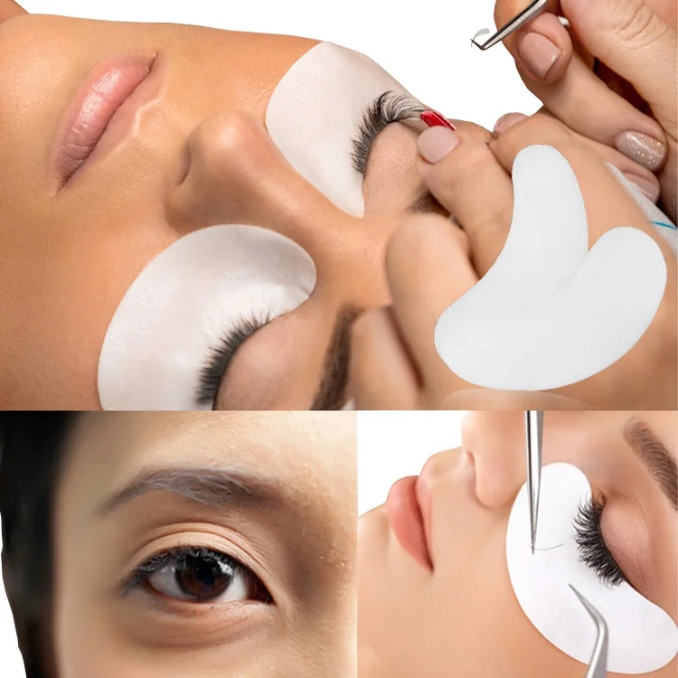 Private Label Disposable Label Eyelash Mask Collagen Gel Lash Eyepad Pad Hydrogel Under Eyepatch Patch Free Extension Eye Lint