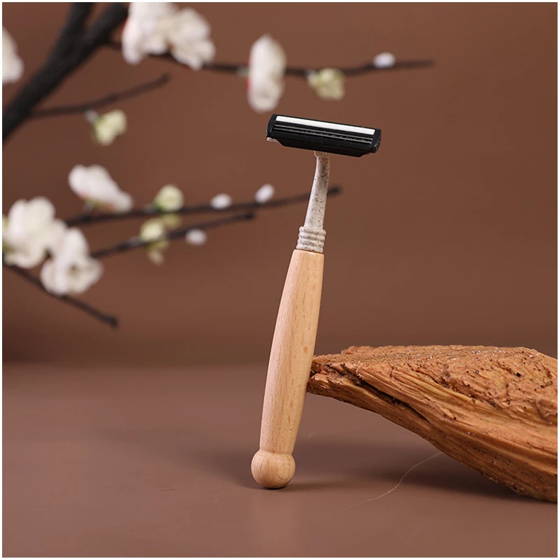Zero waste bamboo razor biodegradable custom logo