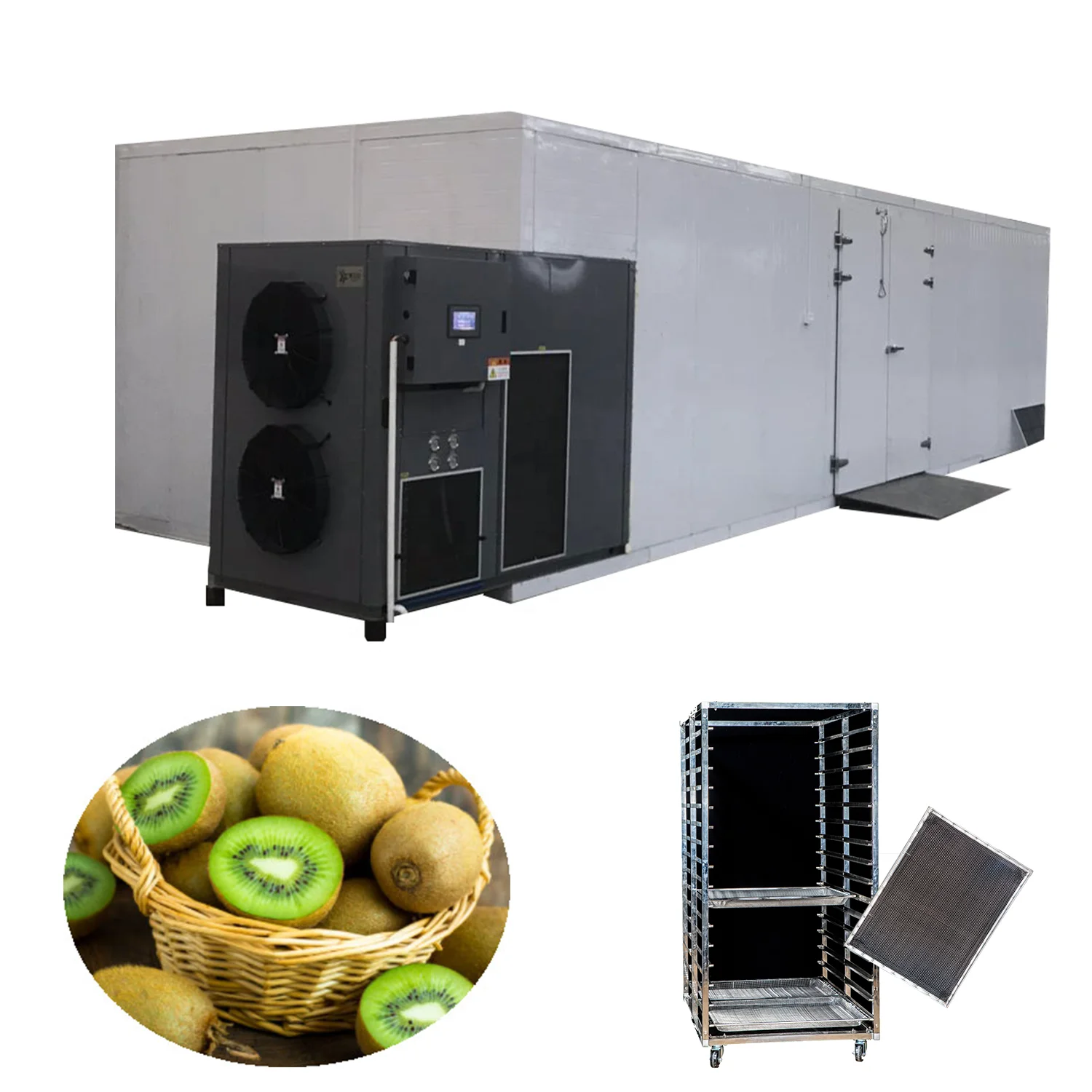 Limited time discount 13% Kiwi Drying Machine Fruit Dryer with Drying room with 1000KG capacity