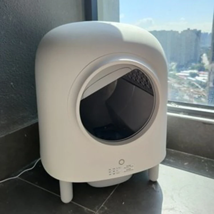 Cube Shape Pet Litter Box Auto Self-Cleaning Cat Litter Box With Wifi  APP