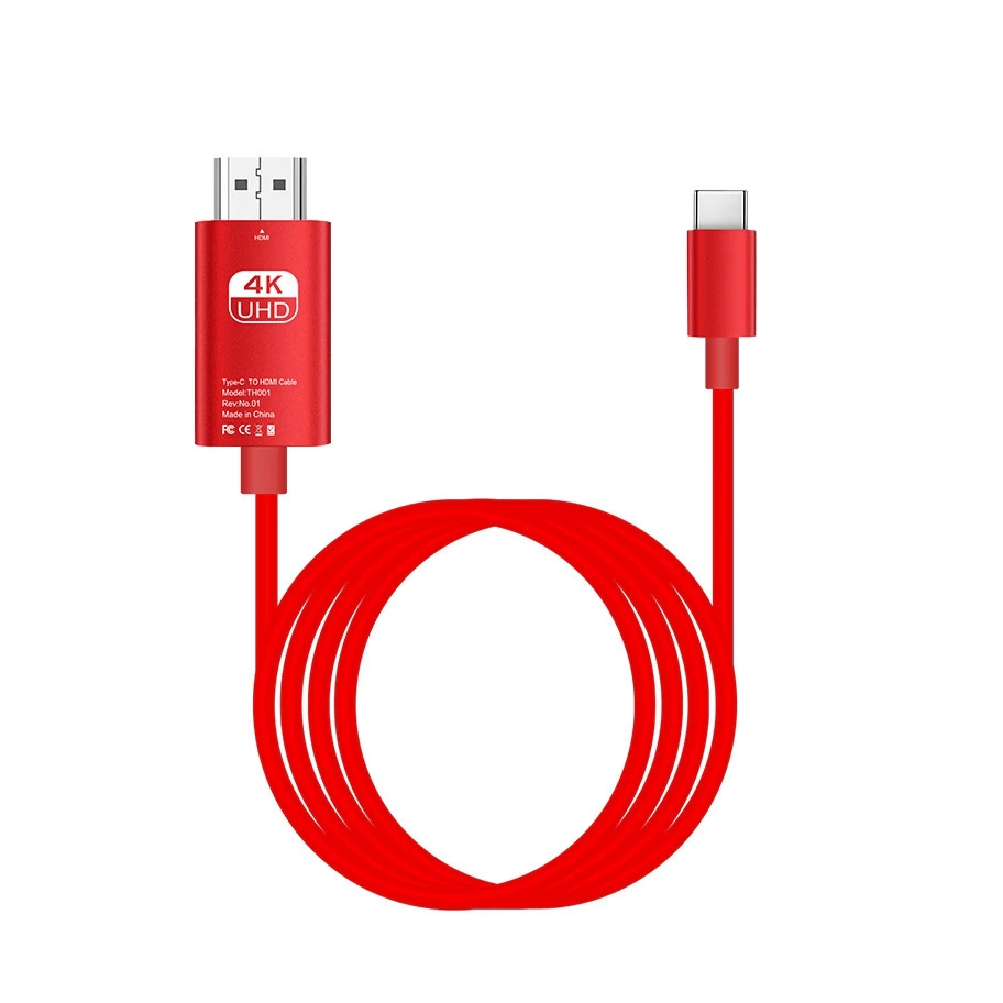 Quality assurance High Speed 4K 60Hz HDMI cables for TV, Certified USB Type C to HDMI Cable for HDTV