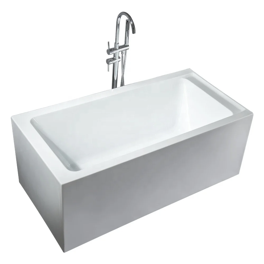 2021 New cheap soaking shower tub customized color size acrylic freestanding bathtub