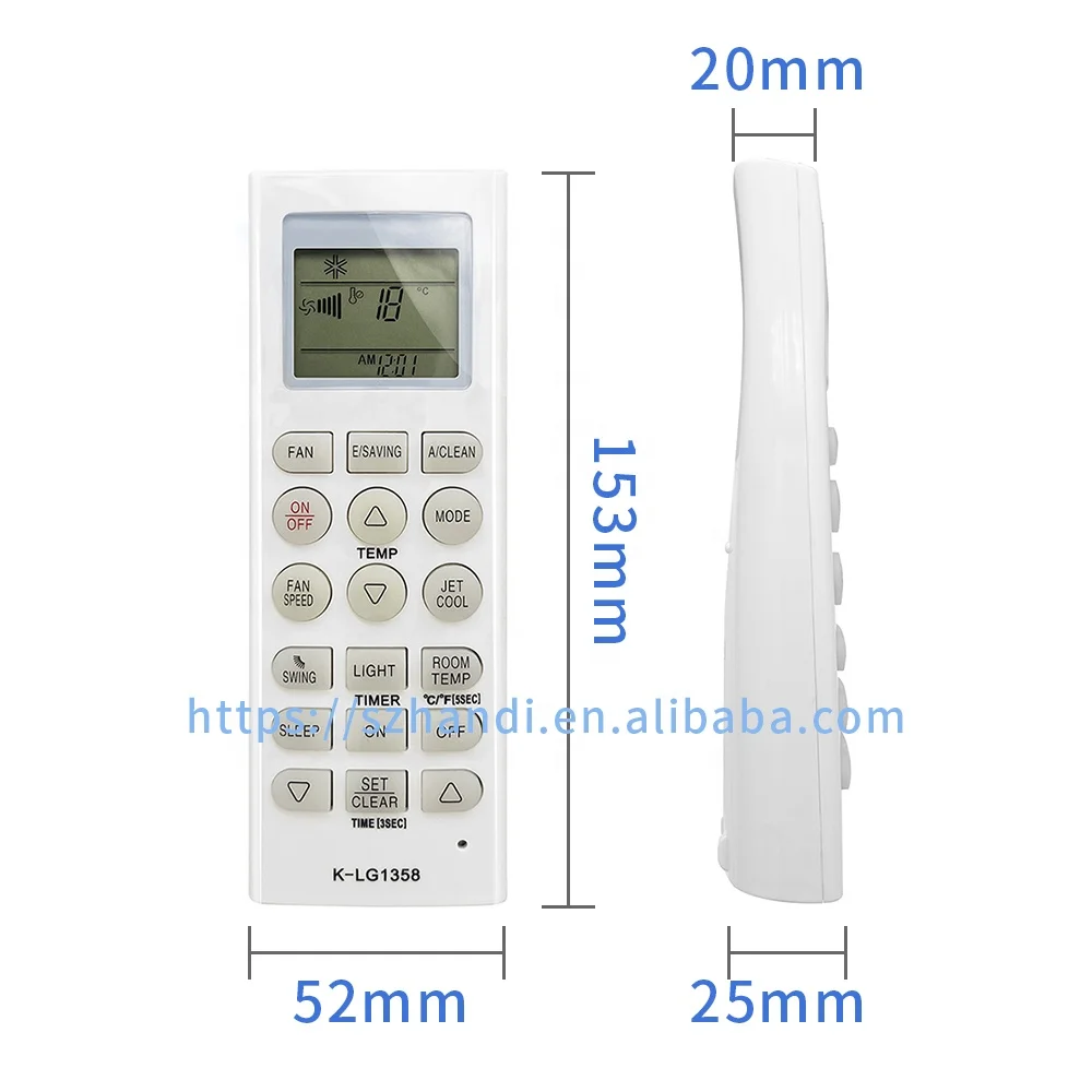 AKB73975615 New Replacement Remote Control K-LG1358AC-36 Air Conditioner  remote controller Klimaanlage Fernbedienung for LG