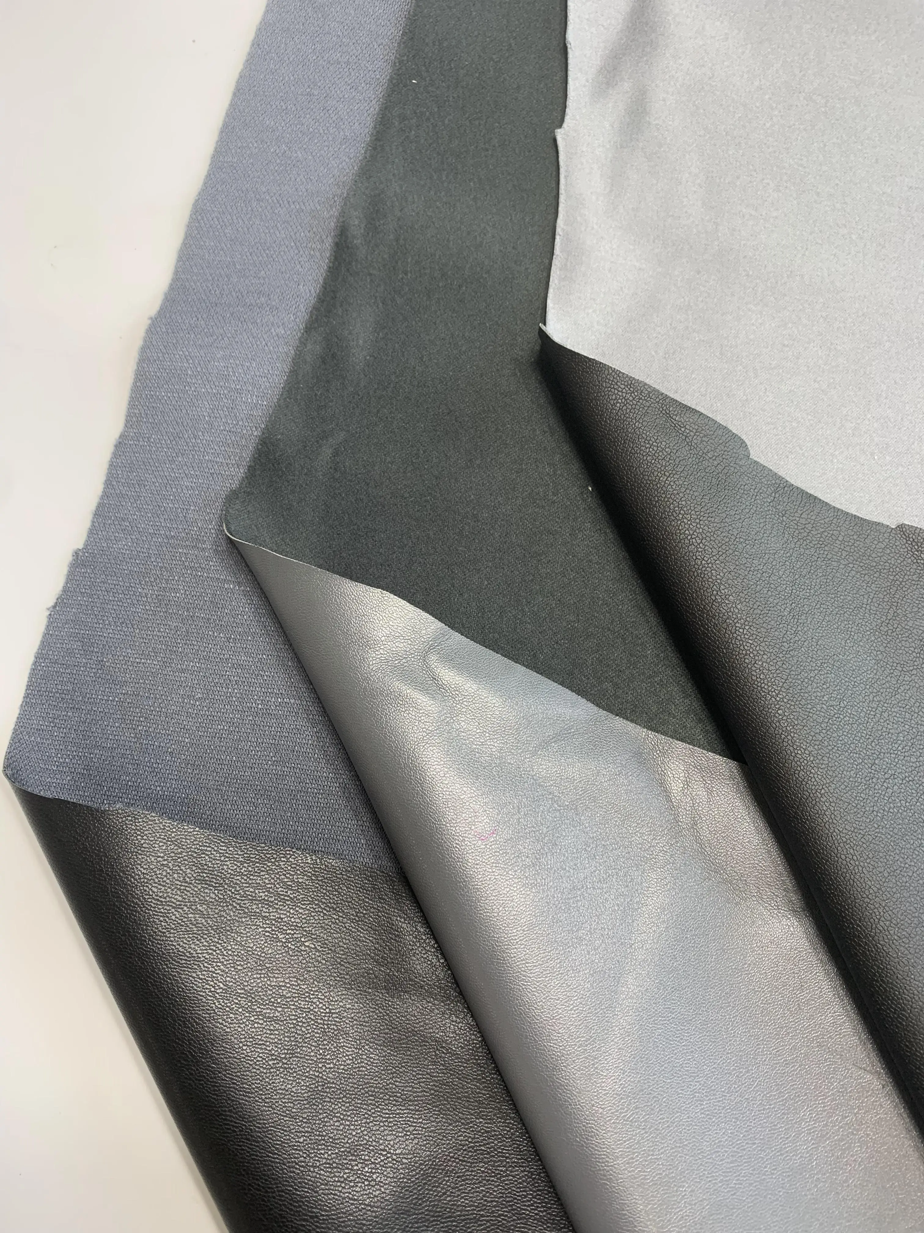 new development bamboo fiber  sustainable bio base leather rolls for handbag and shoe upper materials