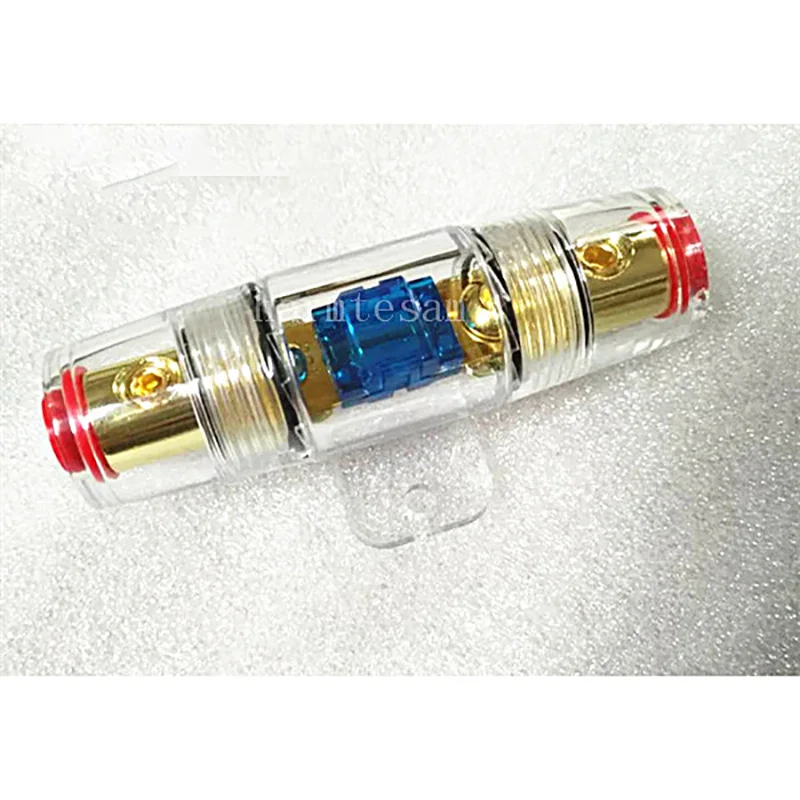 New Model Car Stereo 60A Tall Mini Blue Piece Car Accessories fuse holder box fuse holder car audio 4/8GA1IN1Out