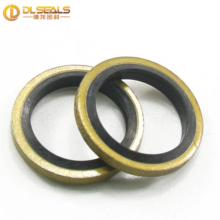 DLSEALS XM1001969 Carbon Steel Bonded Seal Carton Box Thread Sealing 10 PCS NBR Hydraulic Cylinder Bonded Gasket