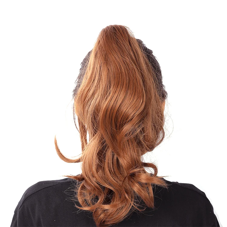 2021 New 18in Ponytail Extension Human Hair Ponytail Hair Extensions Synthetic