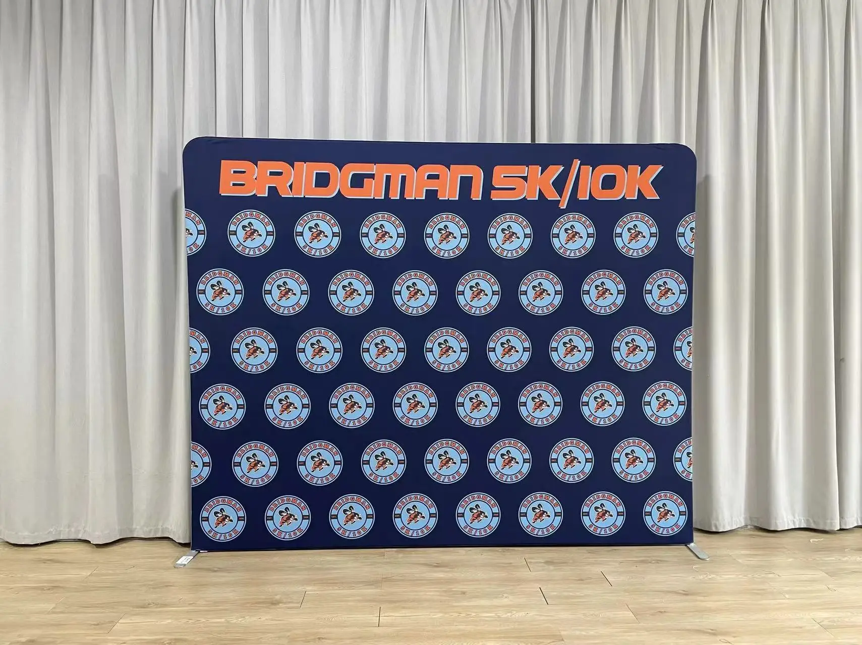 Custom Logo Print Tension Fabric Backdrop Stand Stretch Trade Show Event Photographi Back Drop Tension Fabric Display