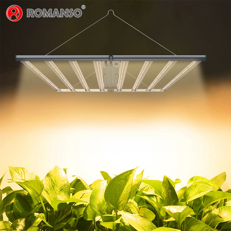 Romanso Dimmable Foldable Grow Lights 5 Years Wrranty CE ETL ROHS UV IR LED Grow Light Full Spectrum 2021
