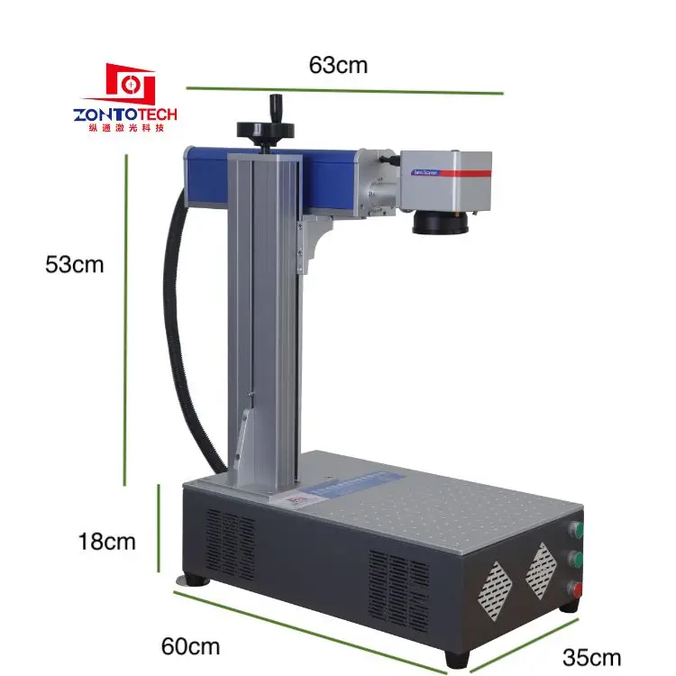 New Model Portable 3D Co2 Mini Laser Marking Machine Adopts Impor