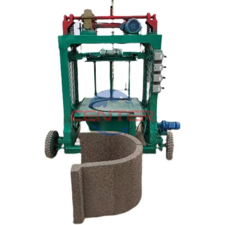 2023 Hot Sale Mini Mobile Trail Brick Cement Concrete Brick Machine Protect Ramp   Curbstone Forming Machine Road Way Brick
