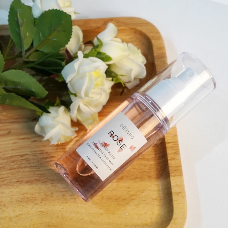 Private Label Rosewater Facial Mist with Coconut Rose Water skin toner