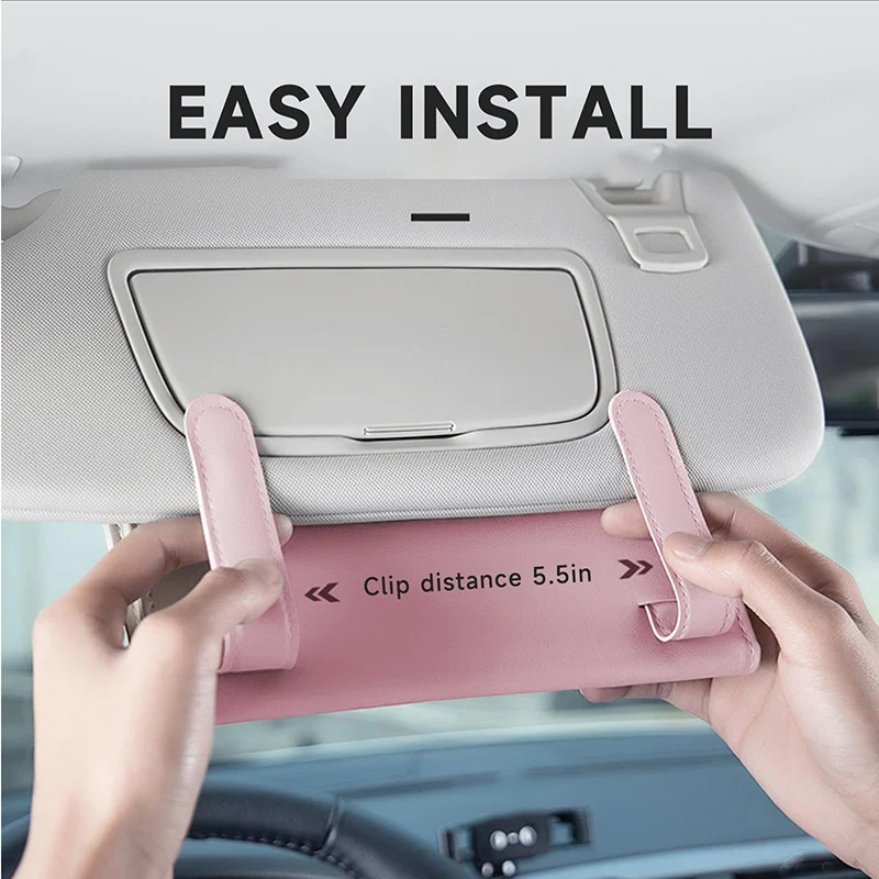 2 Pack Car Tissue Holder Pu Leather Backseat Tissue Case Holder Sun Visor Napkin Tissue Box Holder for Car